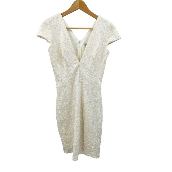 Dress the Population M white sequin mini Dress NWT - Picture 2 of 7